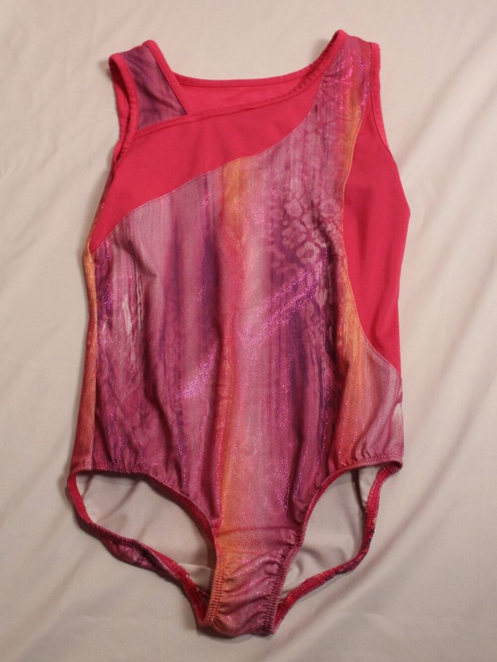 Danskin Pink and Purple Shimmer Girls' Gymnastics Leotard